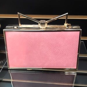 Cute pink bow clutch
